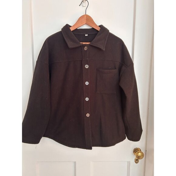 Black Fleece Jacket Size M - Picture 1 of 7